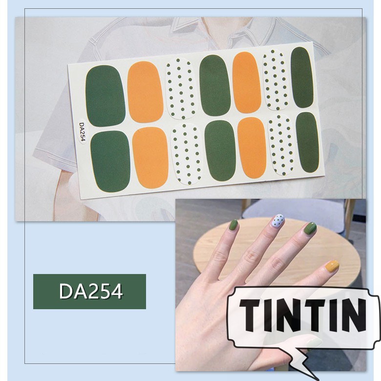14 nhãn dán trang trí móng tay chống thấm nước phong cách Hàn Quốc TINTIN NAIL05