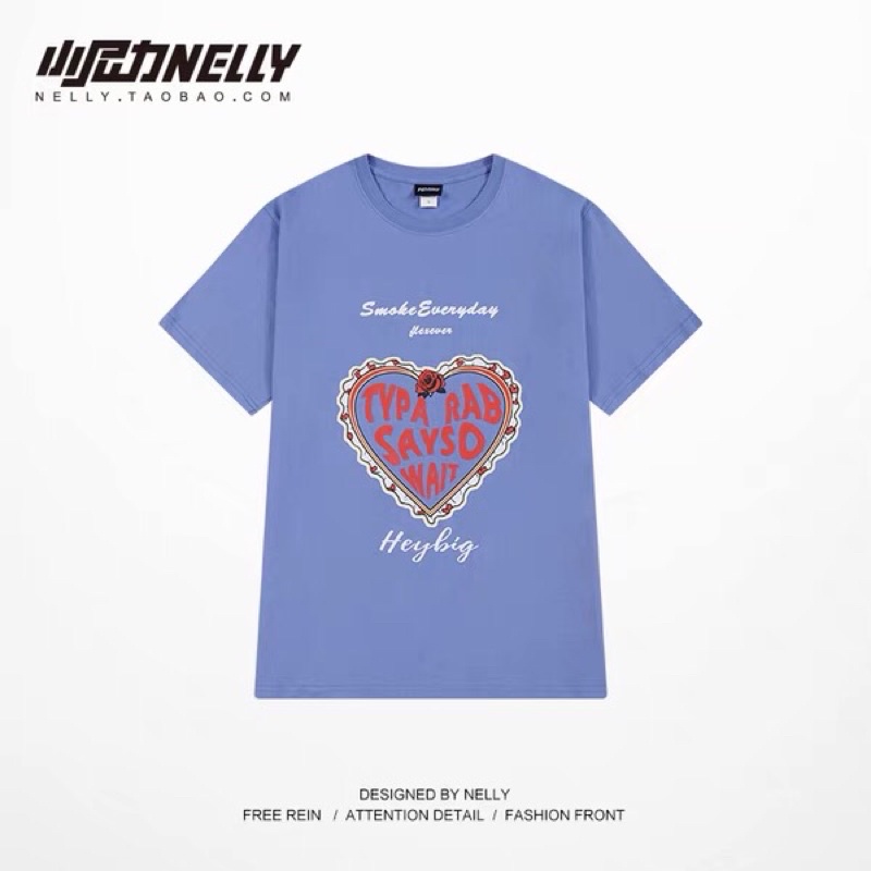 Áo phông nelly heybig sale (có sẵn) trái tim sayso wait