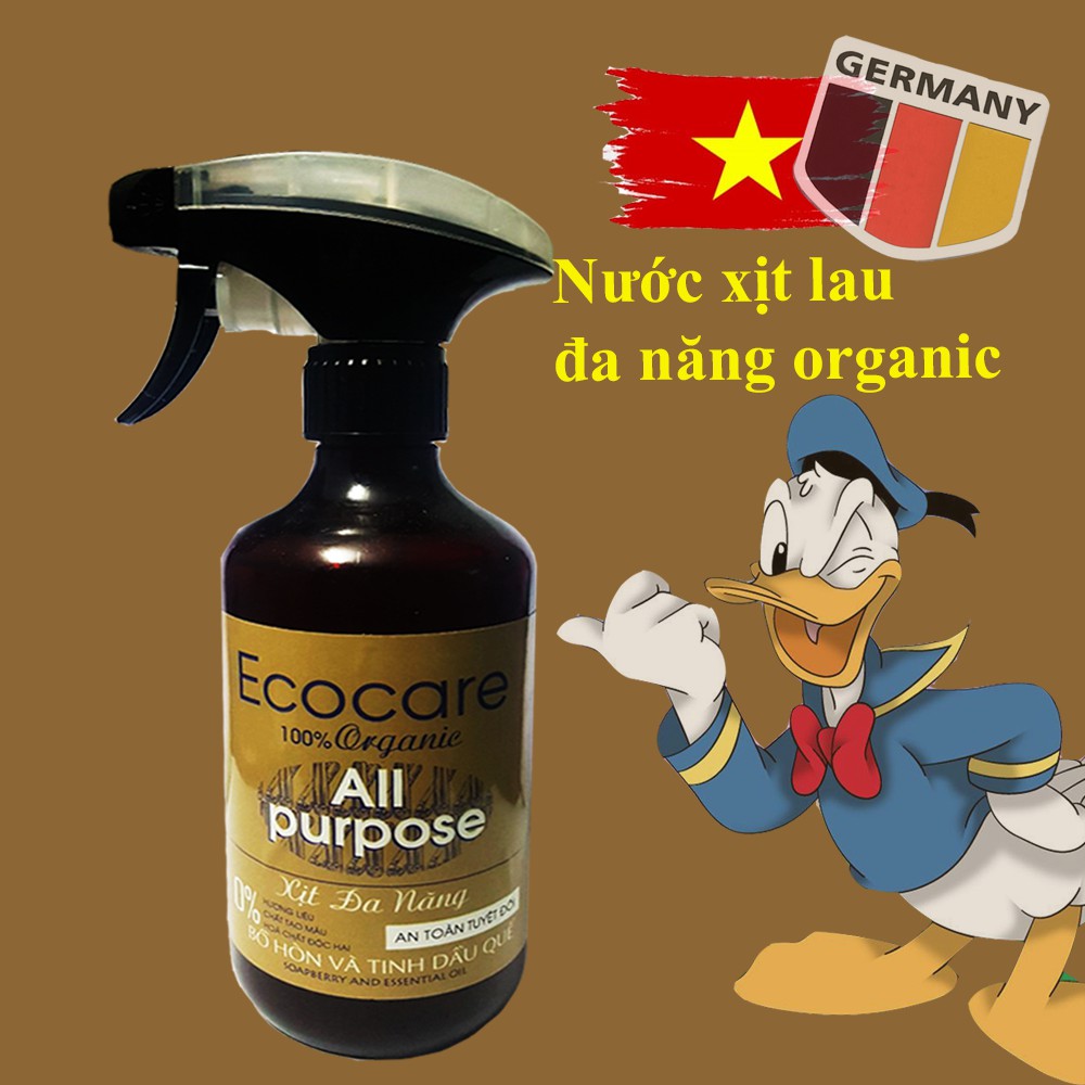 ZÔ ZÔ ZÔ NÀO ! Nước xịt đa năng lau bàn gỗ,kiếng,đá... Sạch sẽ, tự nhiên tinh dầu Quế Ecocare