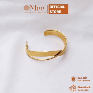 Vòng tay trơn cá tính MEE - Lắc tay nữ mạ vàng cao cấp - H5501
