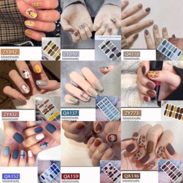 Nail wrap dán móng dễ thương ( gạt sang để xem thêm , đặt hàng để lại lưu ý )