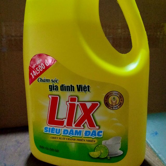 Nước rửa chén Lix chanh 1.5kg