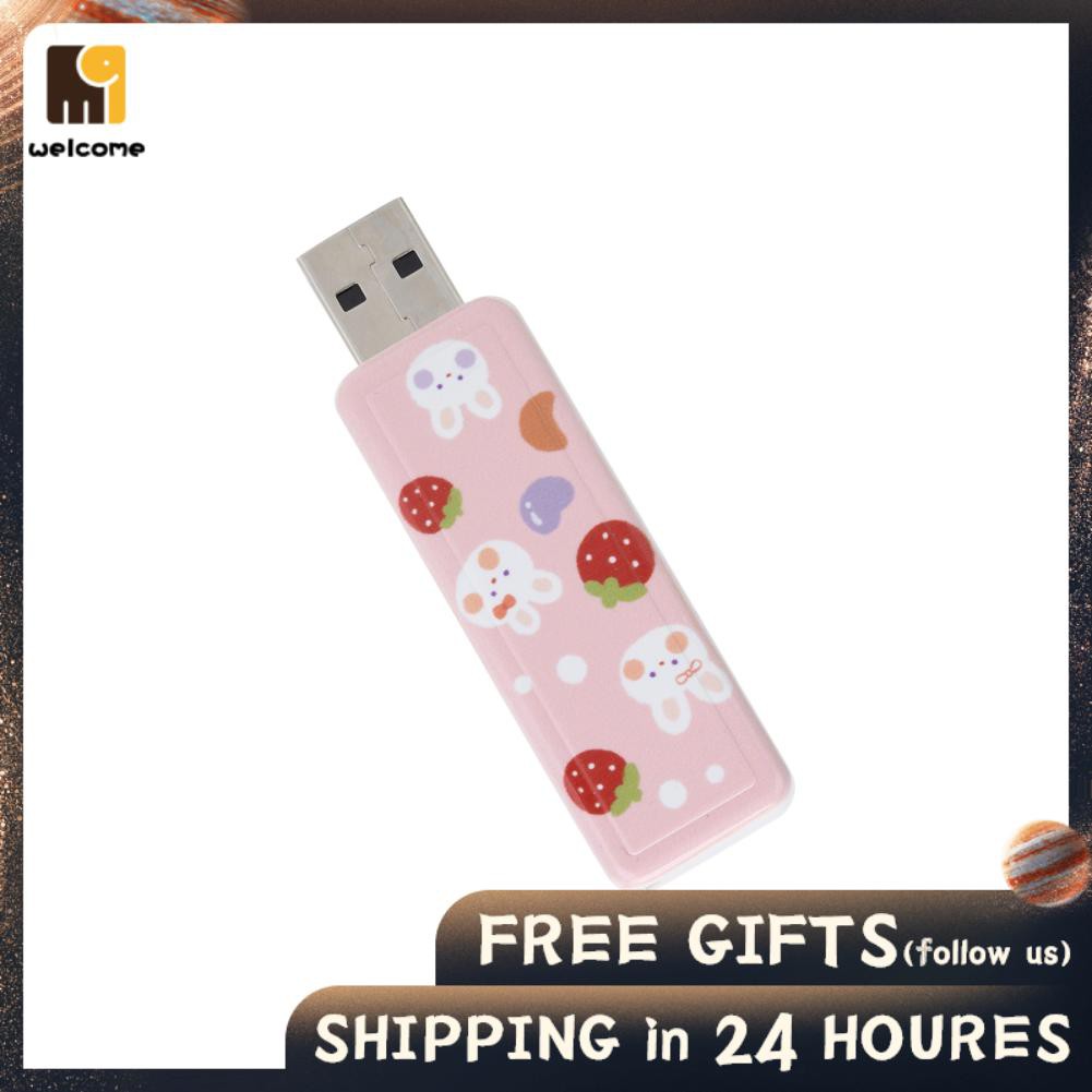 Usb 2.0 Hình Thỏ Dâu Tây Xinh Xắn Cho Xe Hơi