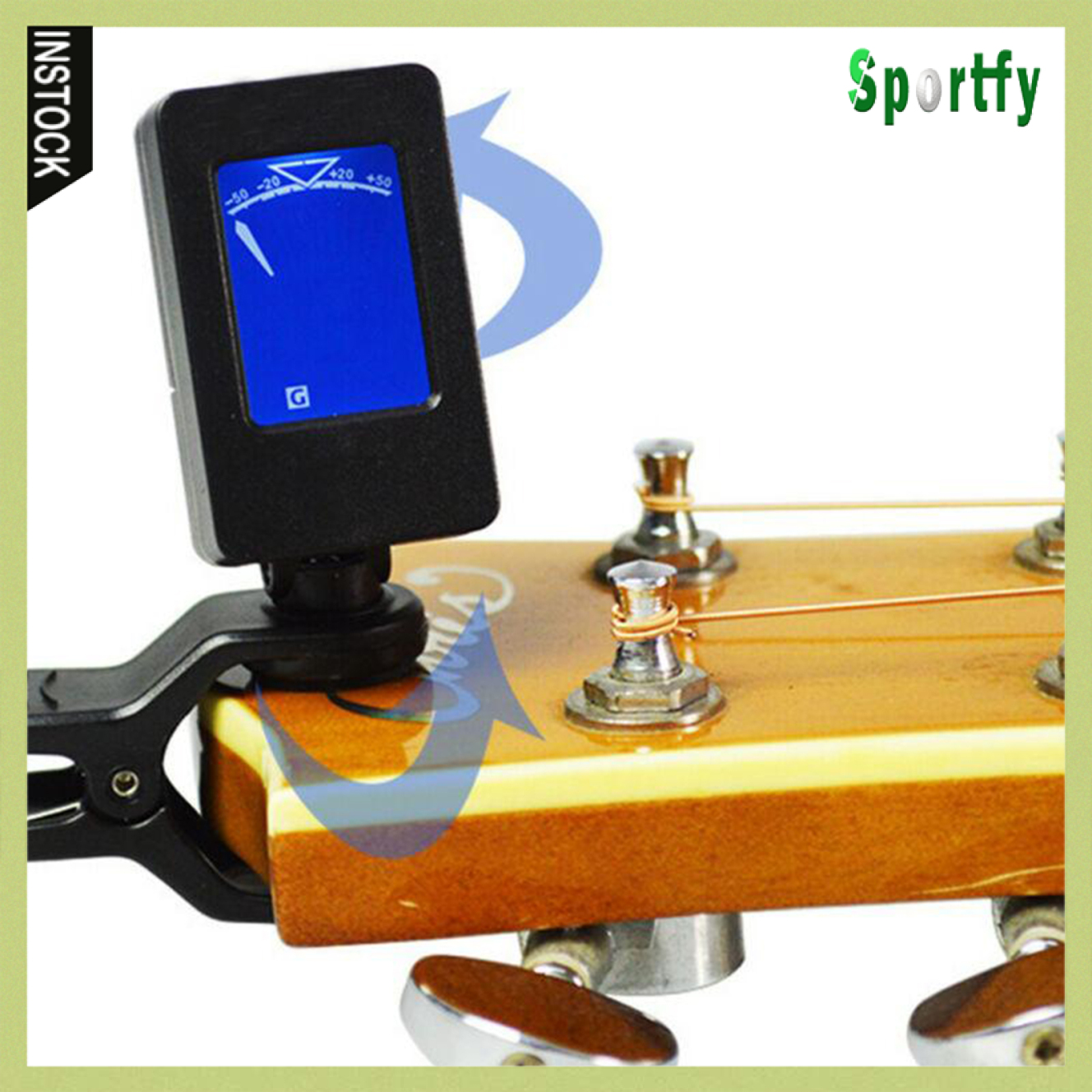 Sportfy LCD Screen Digital Tuner Acoustic Guitar Tuner Mini For Guitar Bass Ukulele