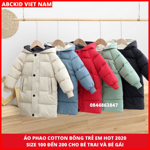Áo Phao Trẻ Em - FREESHIP- Áo Khoác Mùa Đông Lót Bông Cotton Bên Trong Siêu Ấm Hot 2020