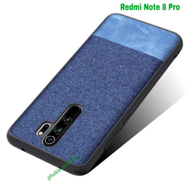 Ốp lưng Redmi Note 8 Pro chống sốc Vải Da thời trang cao cấp