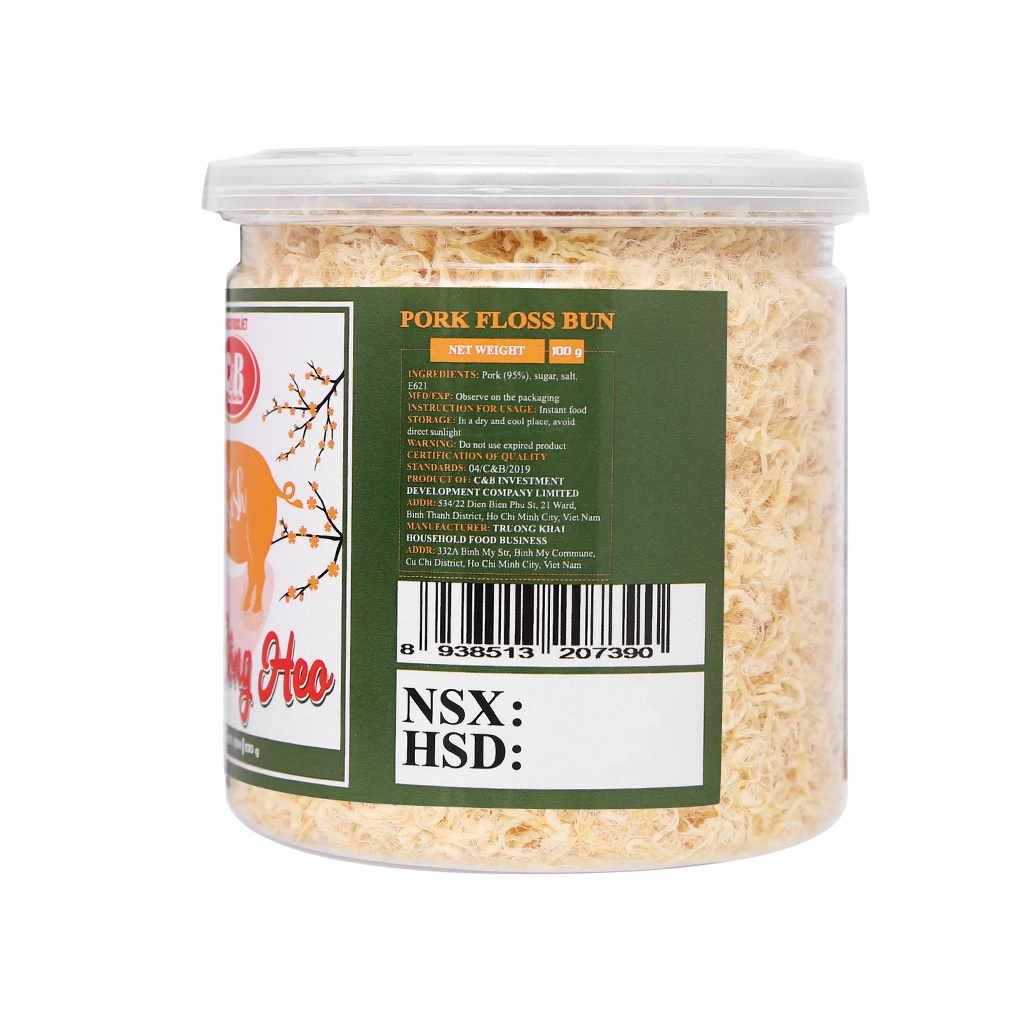 Chà Bông Heo  - Hộp 100G