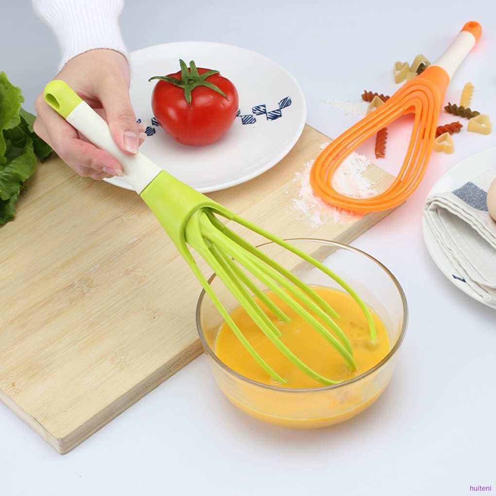 Dụng cụ đánh trứng bằng nhựa kiểu gấp gọn màu sắc ngẫu nhiên tiện dụng