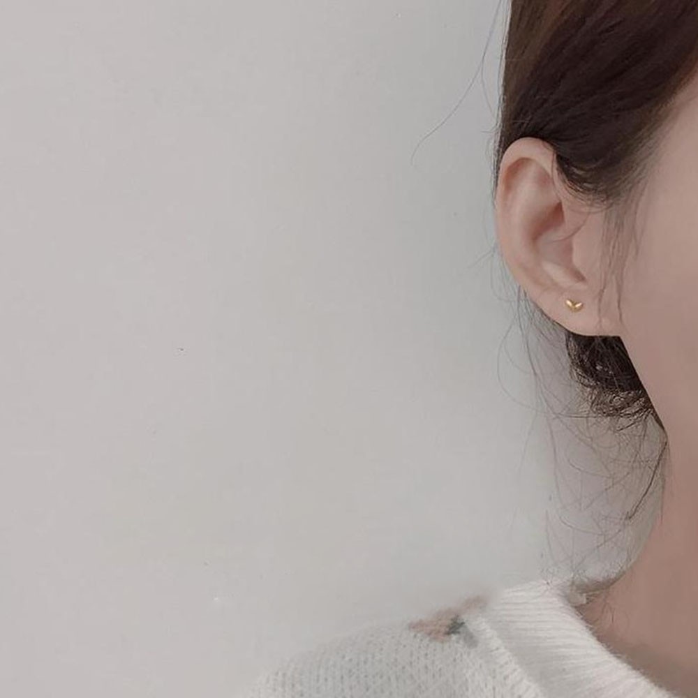 Bông tai thiết kế hình chiếc lá hợp thời trang cho nữ