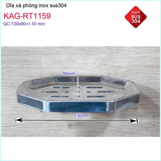 DĨA XÀ PHÒNG INOX KAG-RT1159