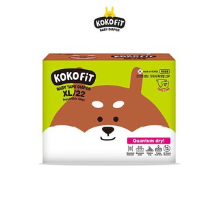 Tã/bỉm dán KOKOFiT size XL (Cún) 22 miếng/bịch cho bé trên 13kg