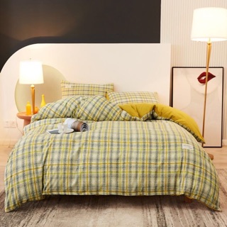 Bộ chăn ga TICI COTTON KẺ
