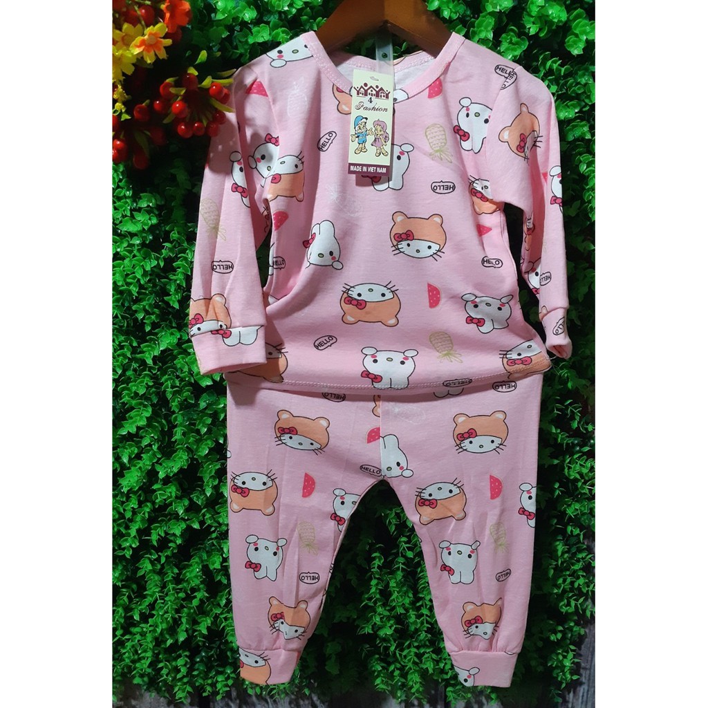 Bộ bozip cho bé gái 7-10kg