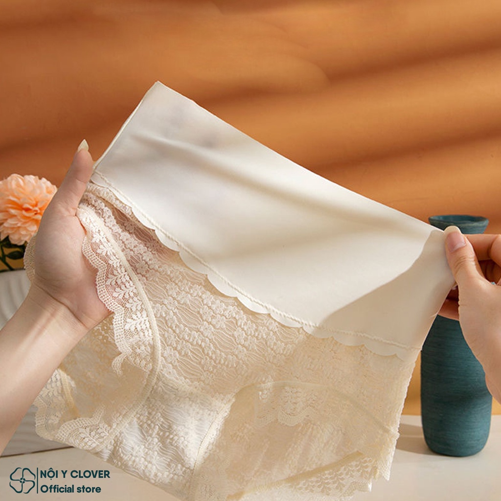 Quần Lót Ren Hoa Lưng Cao Lót Đáy Kháng Khuẩn Nâng Mông ELSA BRA - 290