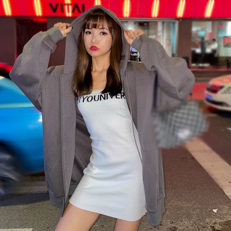 Đầm Hai Dây Ôm Dáng In Chữ Thời Trang Dành Cho Nữ