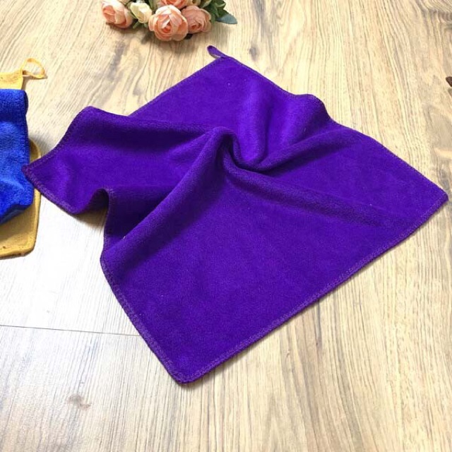 Khăn lau đa năng Microfiber không xù lông 30 x 30 cm - Dungemishop - Rửa Ô Tô Xe Hơi Xe Máy Nhà Bếp 3M Mề