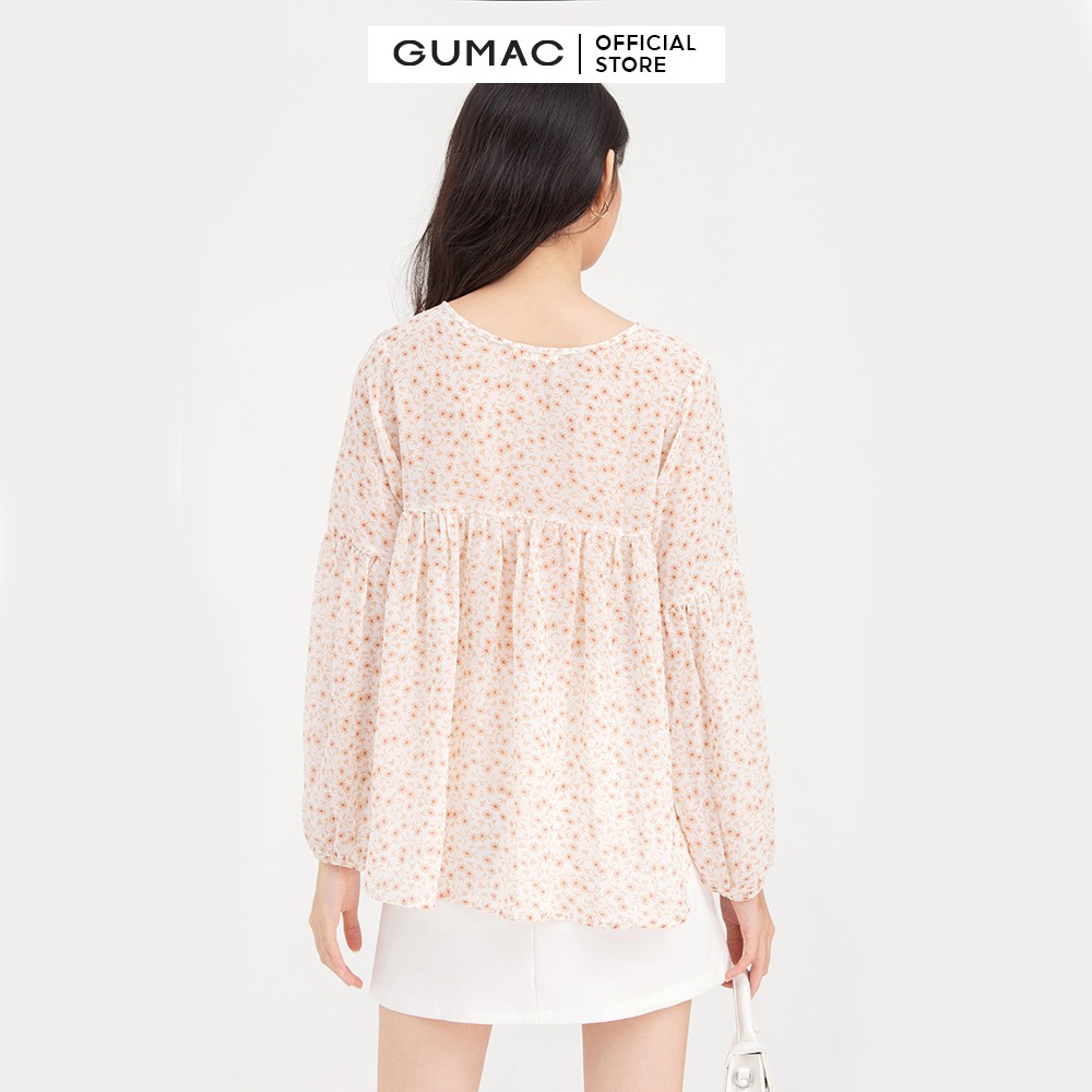 Chân váy nữ dáng chữ A xẻ đùi GUMAC màu trắng có quần trong VB5130 | BigBuy360 - bigbuy360.vn