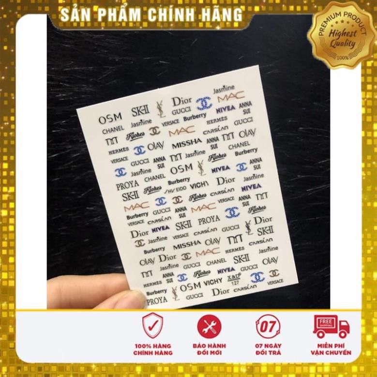sticker trang trí móng đủ mẫu