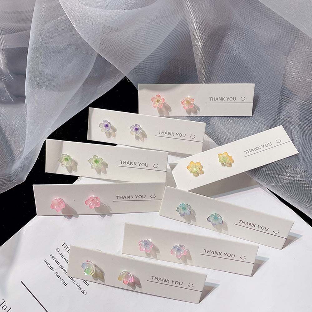 Khuyên Tai Nhựa Resin Acrylic Hình Hoa Sen Nhỏ Thời Trang Hàn Quốc Đơn Giản Cho Nữ