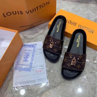 Dép cao cấp lv quai ngang