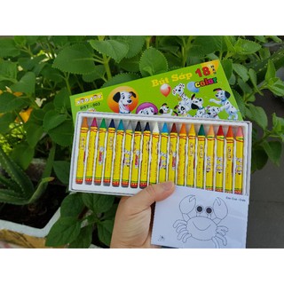 Bút sáp thơm 18 Màu Chó đốm