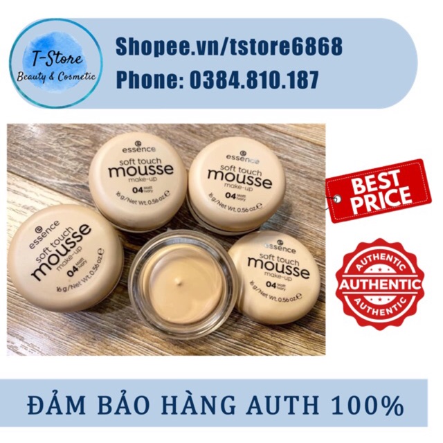 ( CÓ SẴN - MẪU MỚI) Phấn tươi Mousse essence make-up NO.04