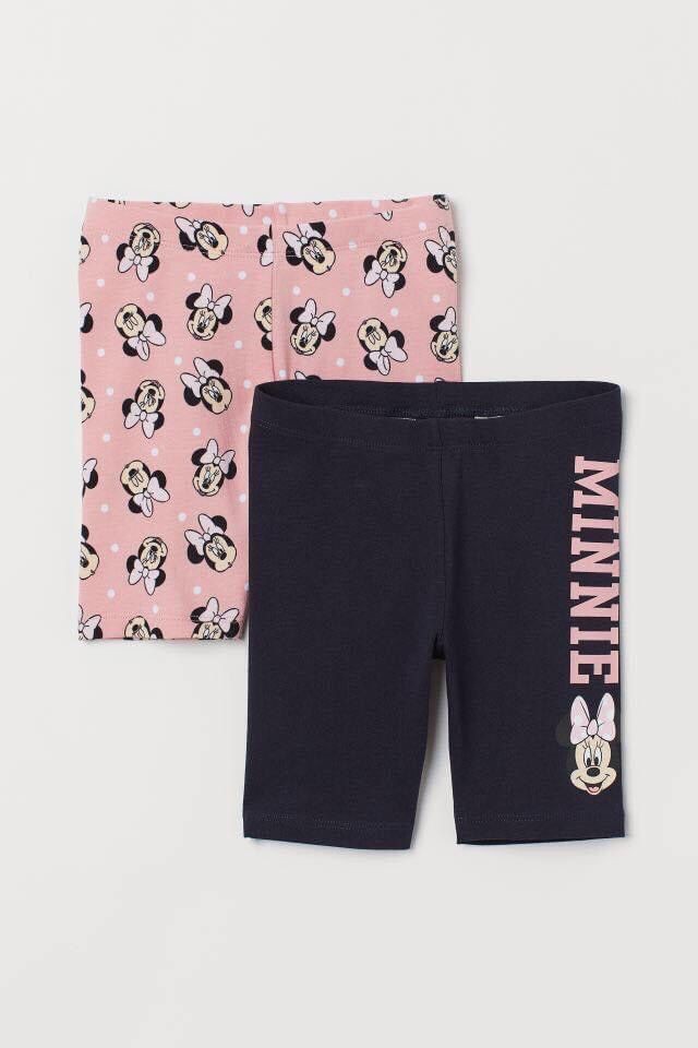 Sét 2 quần legging hồng minnie ❤️ FREESHIP ❤️ Sét 2 quần legging hồng minnie cho bé