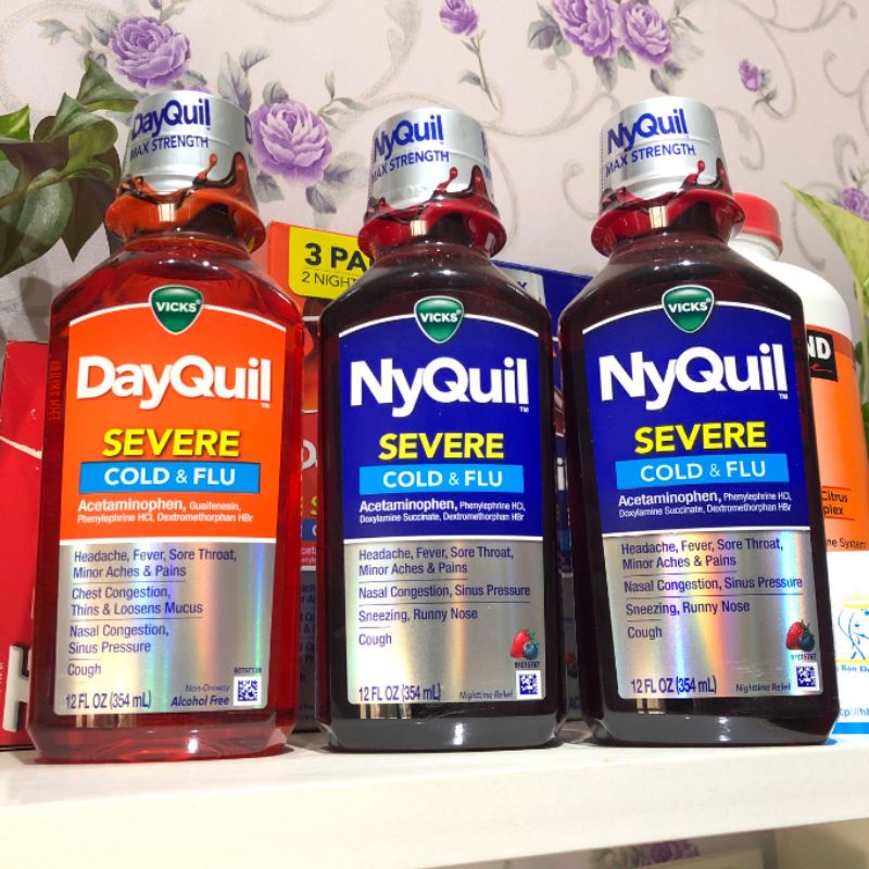 Set 3 Chai Siro DayQuil and NyQuil