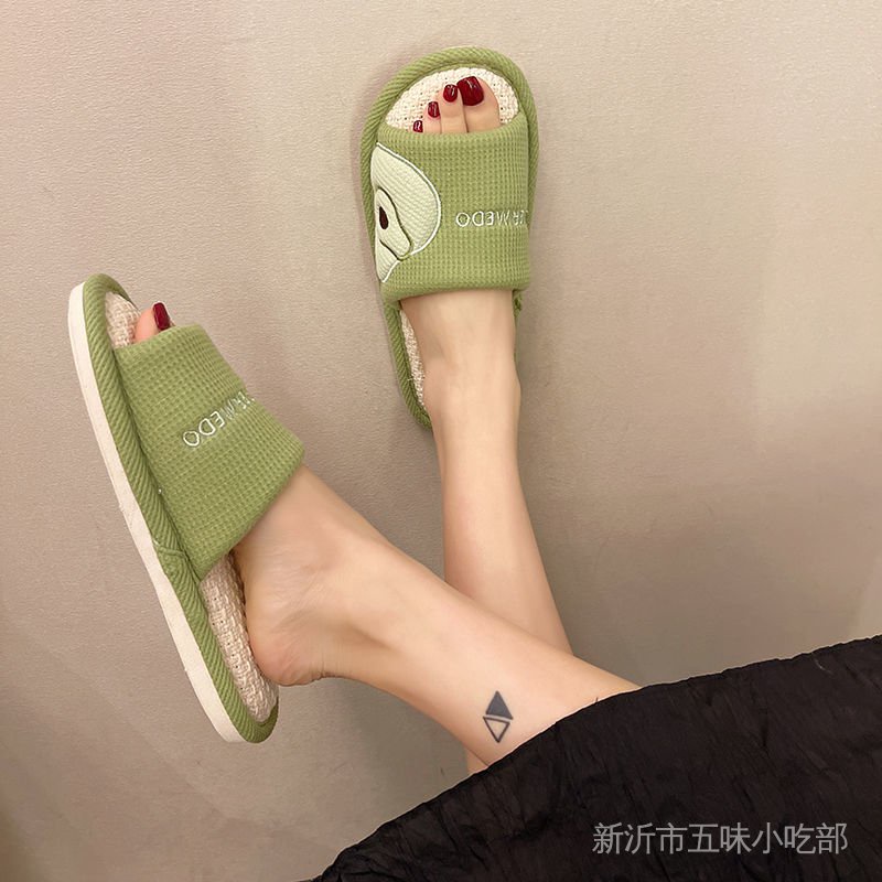Dép Đi Trong Nhà Đế Mềm Chống Trượt Thấm Hút Mồ Hôi Thời Trang Mùa Hè Cho Nữ