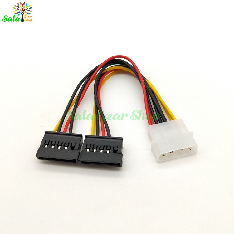 Dây chia nguồn 4Pin Molex ra 2 Chân SATA