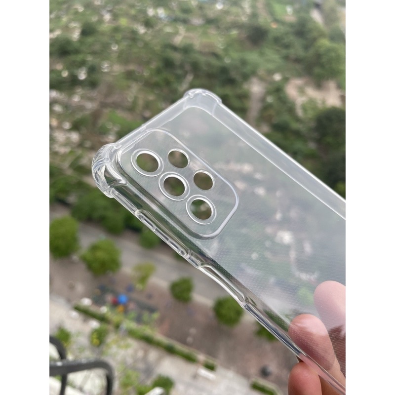 Ốp lưng dẻo trong bảo vệ camera cho Samsung A23, A33, A53, A73, A13, A03, A03 core Silicon bo 4 gótrong suốt