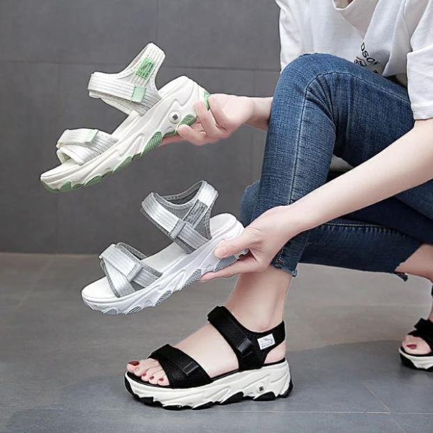 SANDAL BÁNH MÌ QUAI CHÉO 3 MÀU FASHION MỚI QB