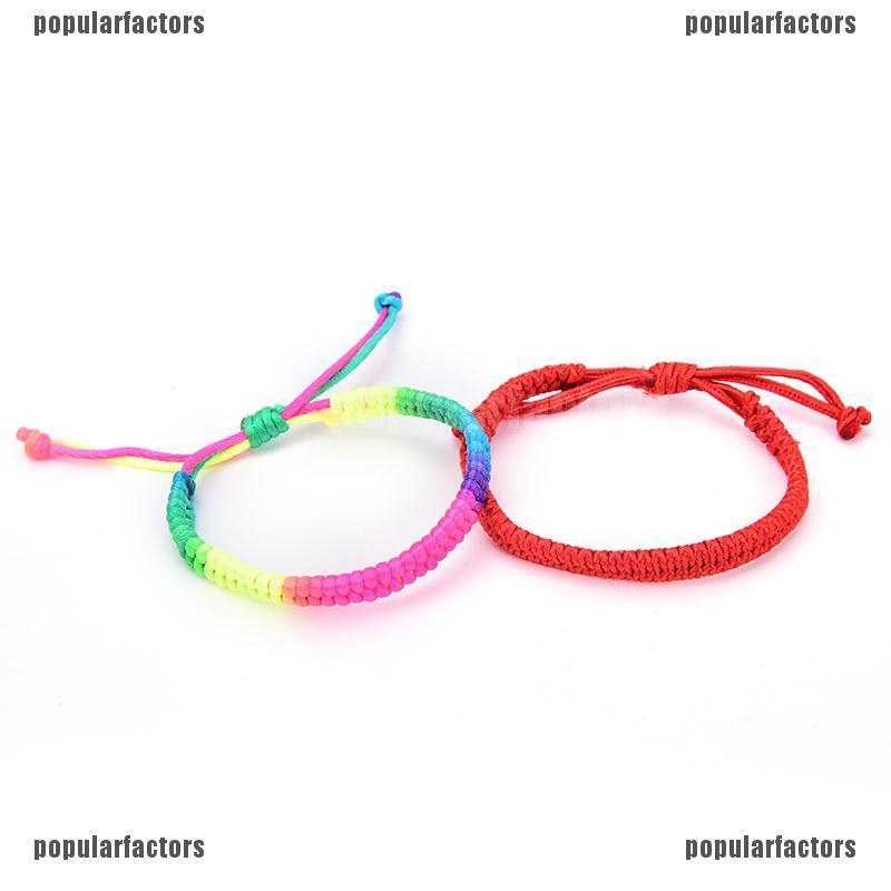 Set 5 Vòng Tay Cầu Vồng 7 Màu Thời Trang Cho Nam Và Nữ