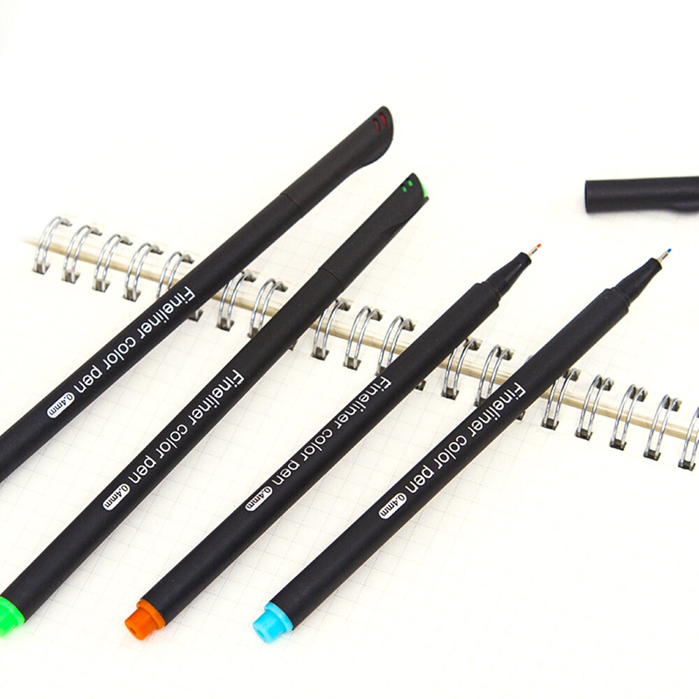 Bút lông kim Fineliner color pen 0.4mm nhiều màu, set 12 màu, 24 màu, 36 màu.