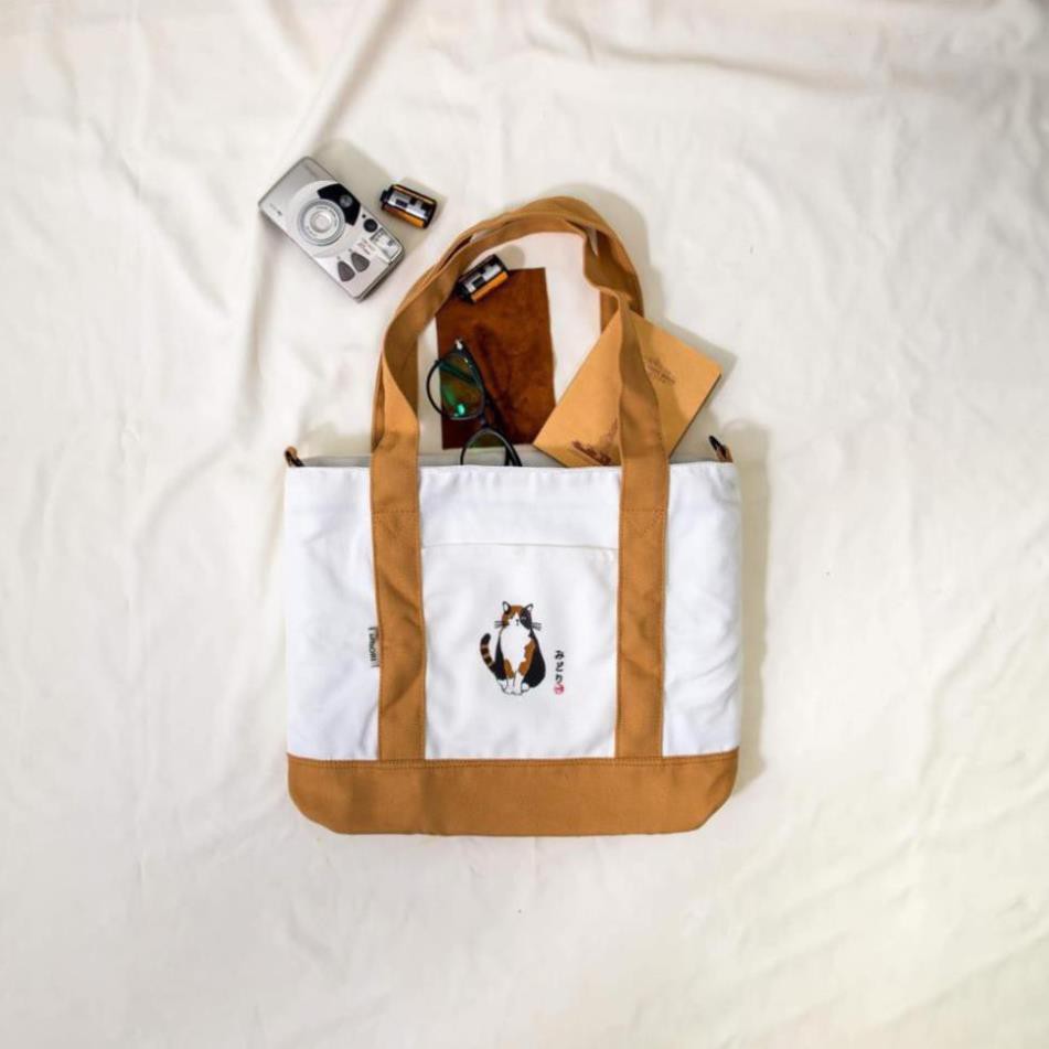 Túi Đeo Chéo và Tote Loại Lớn 2 trong 1 Cao Cấp Shop tự chọn mẫu ngẫu nhiên Local Brand Mi Midori