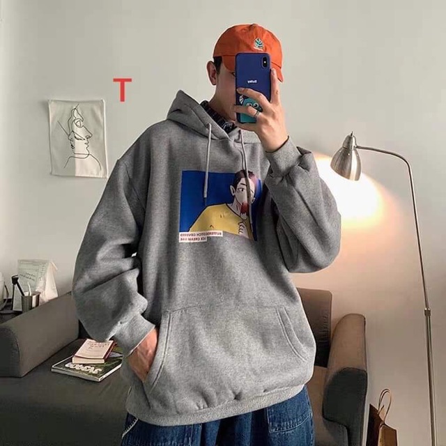 Áo hoodie chàng trai ăn kem DTR0919