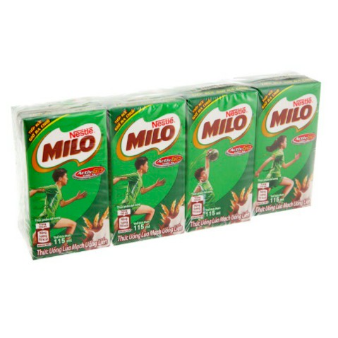 Sữa milo lúa mạch 1 vỉ 4 hộp x 180ml (HSD: 9/21)