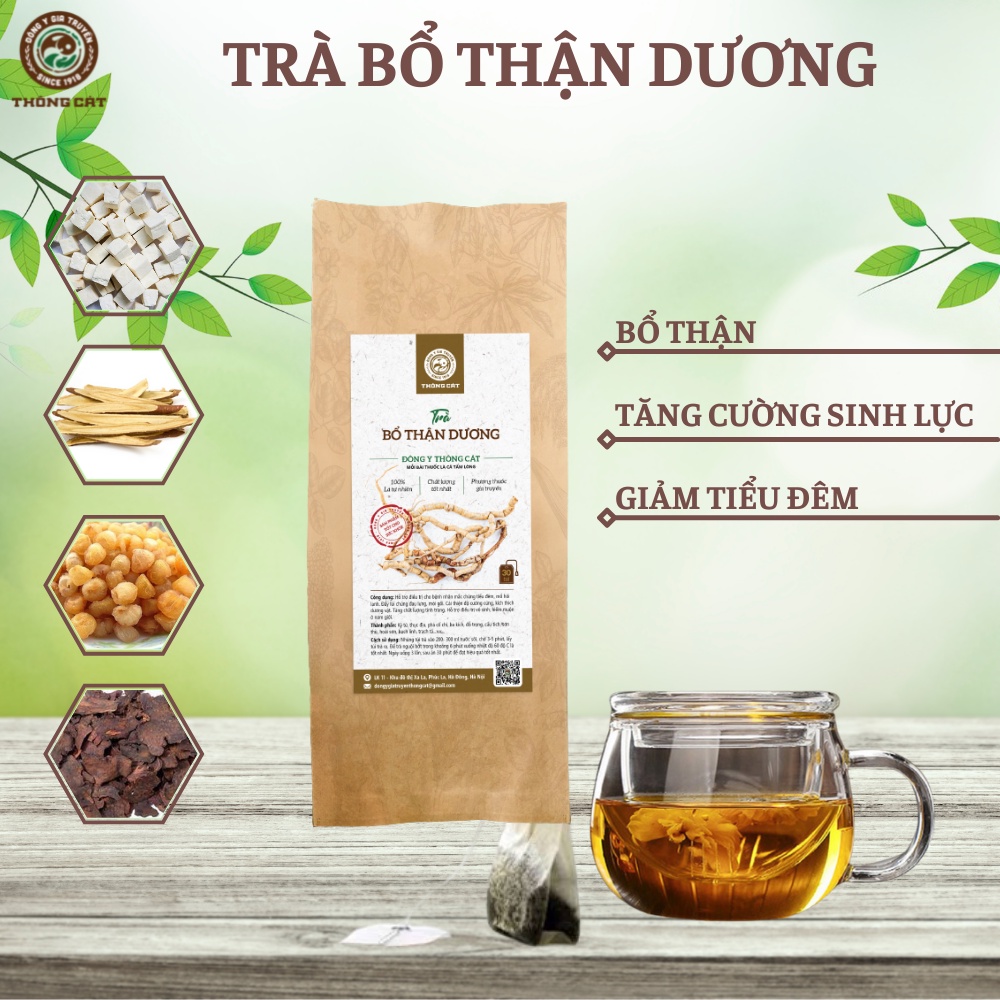 Trà thảo mộc b.ổ th.ận tr.áng d.ương Thông Cát, tăng cư.ờng sinh lý nam, hỗ trợ rối lo.ạn cư.ơng d.ương