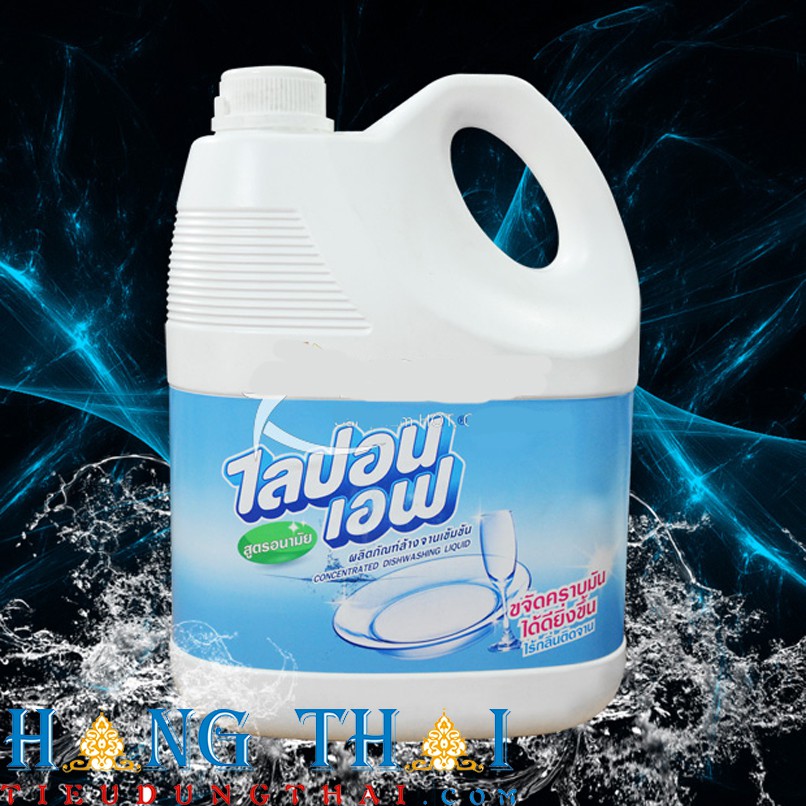 [Hàng chính hãng] Nước rửa chén bát, ly tách Lipon F 3.6 lit - nhập khẩu Thái Lan (Phân phối bởi Hando)