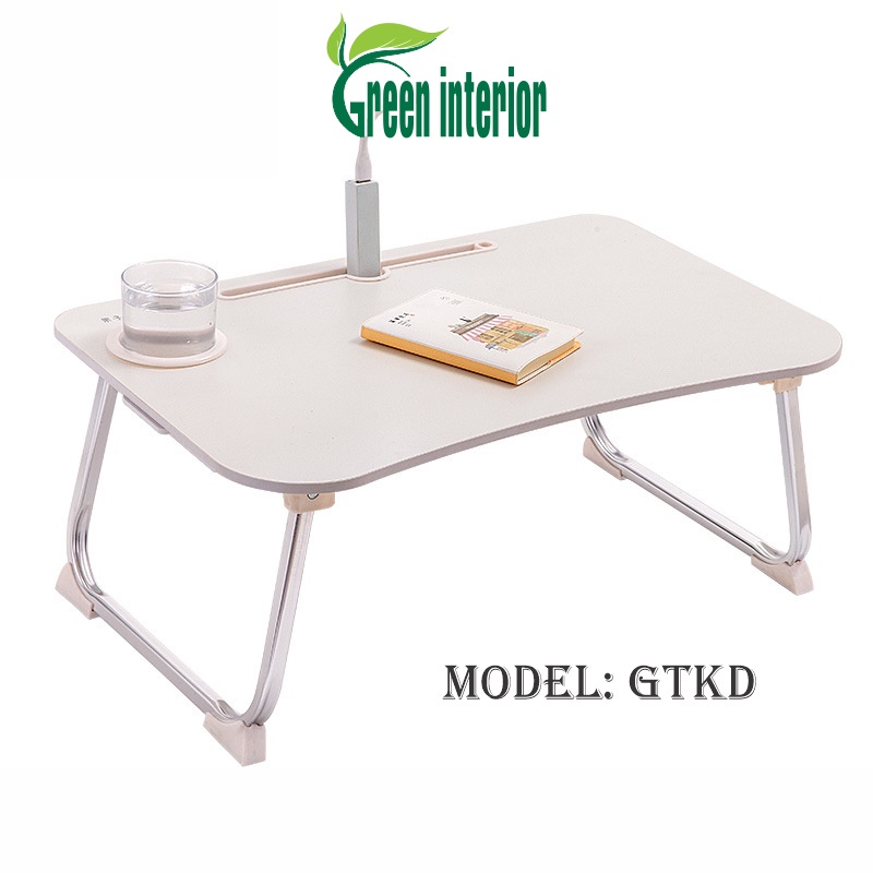 Bàn học gấp gọn thông minh, bàn làm việc tai nha Green Furni, mau XAM - TRANG - DEN - VAN GO