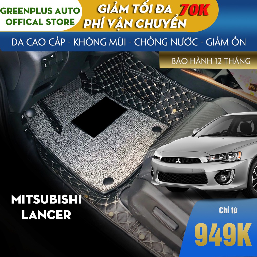 Thảm lót sàn ô tô 6D Mitsubishi Lancer chống nước, không mùi, phủ kín 90% sàn xe