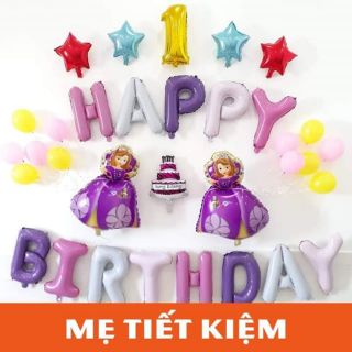 Sét bóng trang trí sinh nhật chủ đề sofia