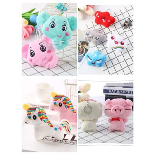 móc khóa balo thỏ bông mini size 8-18cm nhiều mẫu