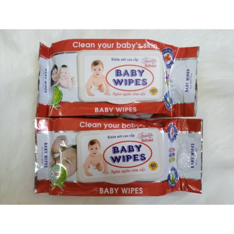 Khăn Ướt BABY Wipes 80g Không Hương - Như Ý bách hoá