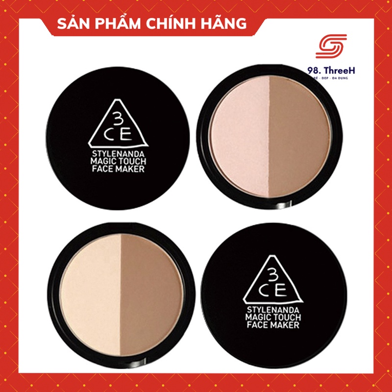 Phấn Tạo Khối Tạo Hiệu Ứng Khuôn Mặt Thon Gọn 3CE 11g -98.ThreeH Cosmetic | BigBuy360 - bigbuy360.vn