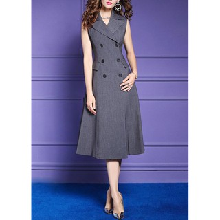 ROMI - VÁY ĐẦM CỔ VEST CÔNG SỞ BIGSIZE THANH LỊCH 3175