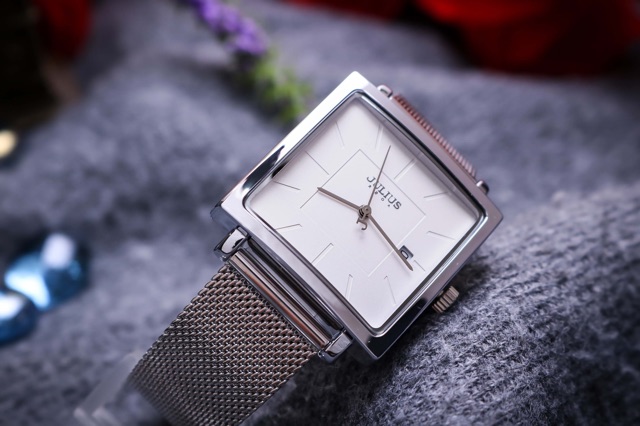 Đồng Hồ Nữ JA-1207A Julius Hàn Quốc Dây Thép (Bac)