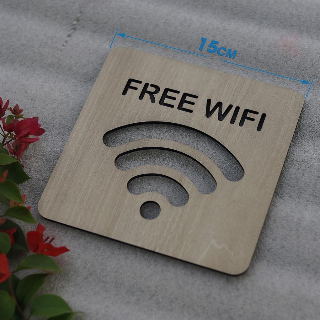 GIÁ GỐC- [ GIÁ SỐC ] Bảng Gỗ Decor Quán Free Wifi trang trí cao cấp hiện đại đẹp trang trí nhà và quán cafe Trenddecor