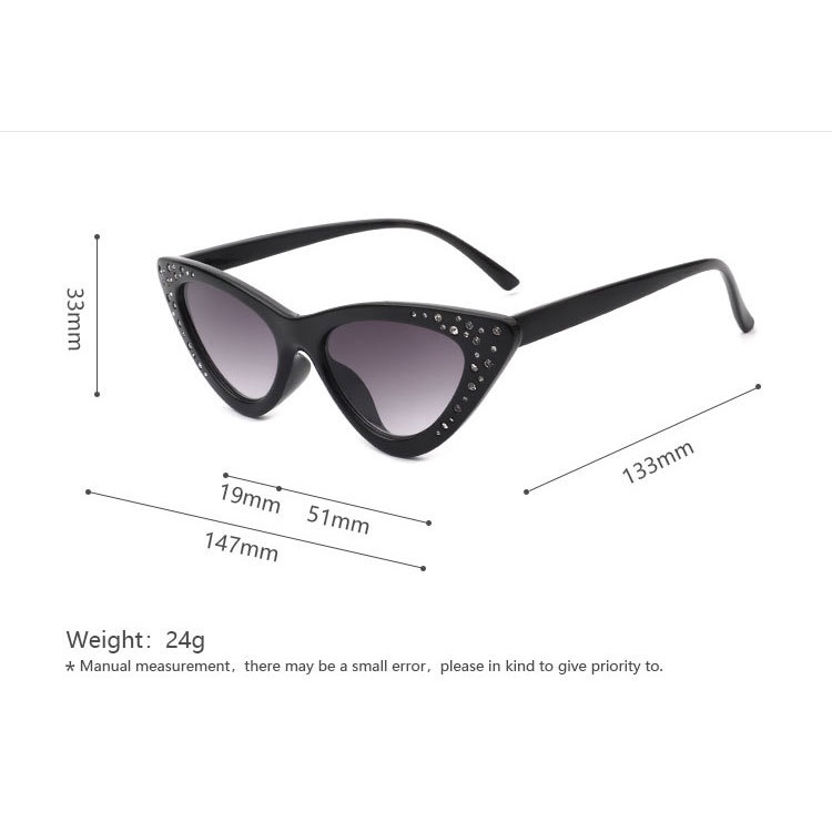 Kính Mát Gọng Mắt Mèo Phong Cách Hàn Quốc Thời Trang Cho Nữ