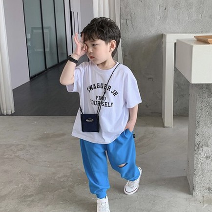 Áo thun bé trai Con Xinh cotton SWAG áo thun trẻ em từ 5 đến 14 tuổi